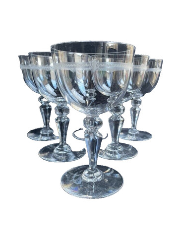 Verres eau en cristal - 6,