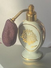VAPORISATEUR EN PORCELAINE DE LIMOGES -DÉCOR AUX VIOLETTES