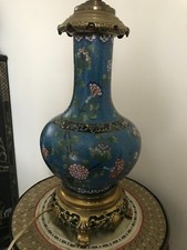 CLOISONNE VASE PIED DE LAMPE
