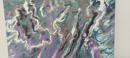 Tableau peinture acrylique - acrylique, sur