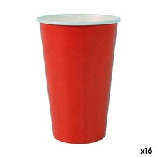 Set de Verres Algon Produits à usage unique Carton Rouge 7 Pièces 450 ml [16 