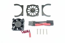 GPM TRAXXAS 1/10 E-Revo Radiateur En Aluminium Avec Ventilateur Noir / GPME
