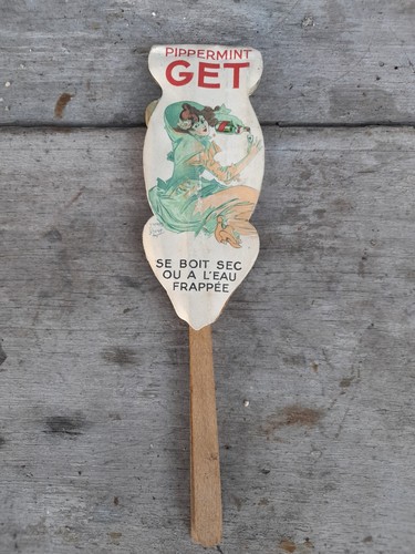 Eventail ancien pippermint - eventail,