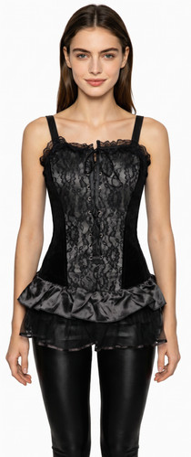 Corsage robe mini dentelle - corsage,
