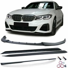 SOUS-PARE-CHOCS MINI-JUPES SPOILER POUR BMW G20 2018 KIT ESTHÉTIQUE NOIR MAT