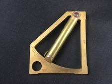 Ancien niveau de pointage d'artillerie laiton ? bronze ? niveau à bulle 1877