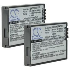 2x Batterie pour Canon MVX1s