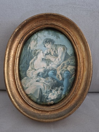 Cadre tableau ovale - cadre,
