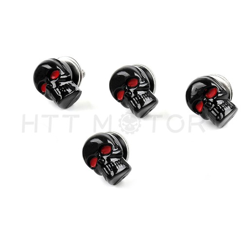 4pcs tête mort noir - 4pcs,