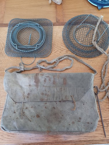 Filets pêche anciens - pêche,