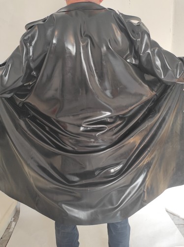 Handmade latex coat with - latex,
