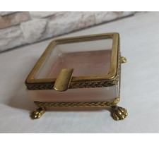 Ancien cendrier verre ou - en,