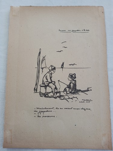 Poulbot gravure guerre - gravure,