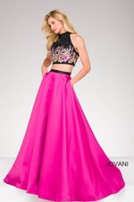 Jovani Crop Top Prom Dress
