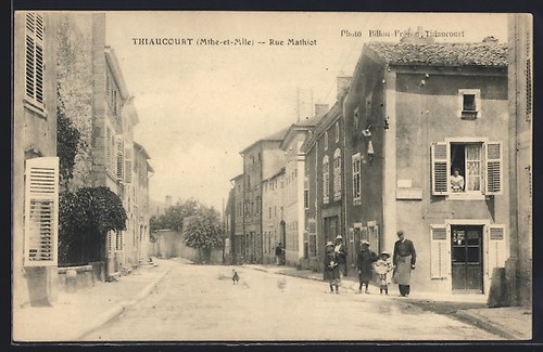 Cpa thiaucourt rue mathiot - rue,
