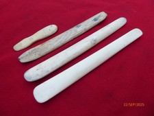 LOT  : lissoir en os  outil ancien sellier cordonnier travail du cuir