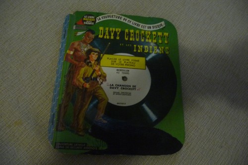 Livre disque davy - disque, crockett