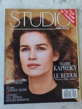 STUDIO MAGAZINE - valérie Kaprisky laurence olivier newman 1989 - numéro 29