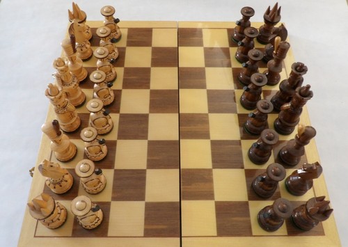 Jeu échecs bois - en,