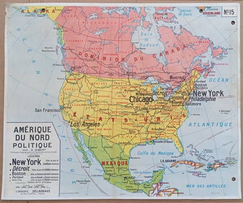 Ancienne carte scolaire - 🌎,