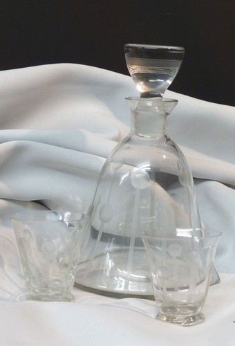 1970 élégant ensemble carafe