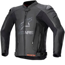 Veste en cuir Alpinestars GP Plus V4 pour hommes noir/noir