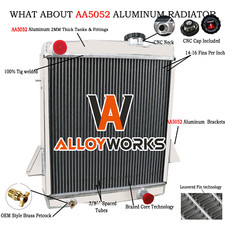 4 Rangées Aluminium Radiateur