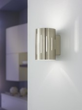 Applique murale UP & DOWN nickel mat lampe halogène luminaire design NEUF 54409