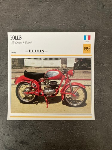 Carte fiche moto collection - moto,