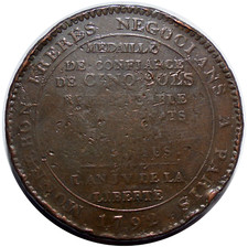 Monneron 5 sols au serment