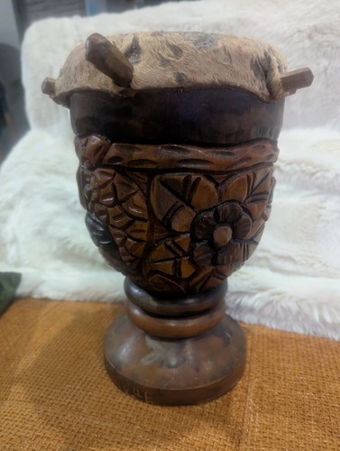 Hand carved mahogany khaya - hand,