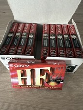 Lot 10 Sony HF 60 Cassettes Audio Vierge Neuve En Boîte C-60HFC IEC 1 Type 1