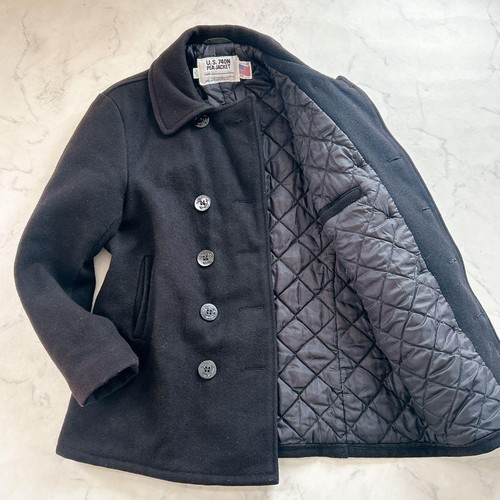 Schott pea coat quilted double - coat,