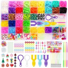 2800+ Bracelet Elastique Enfant Kit 36 Couleurs Elastique Bracelet Kit pour B...