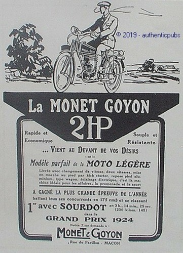 Advertisement monet goyon - &,