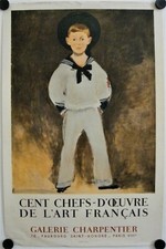 Affiche EDOUARD MANET Petit Marin 1967 Exposition Galerie Charpentier - Mourlot