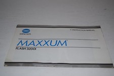 Minolta Maxxum Flash 3200i Camera Instruction Manual