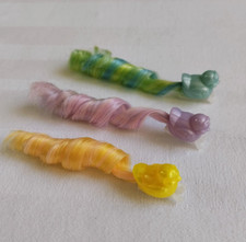 Lot 2 DAME BOUCLELINE LADY LOVELY LOCKS 3 PIXIETAILS BIRDS OISEAUX minicouettes