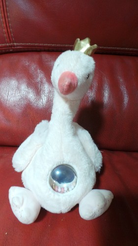 Doudou cygne fourrure rose - doudou,
