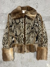 2000s Roberto Cavalli Rabbit Fur Tweed Jacket (S/M)