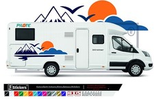 stickers autocollants adhésifs Kit complet pour camping Car camper pilote galaxy