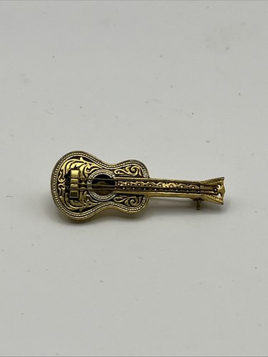 Vintage damascene guitar - guitar, pin