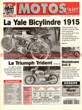 MOTOS D'HIER   9 MOTOBECANE 125 D45 S TRIUMPH T150 750 Trident YALE S 57 MOREL