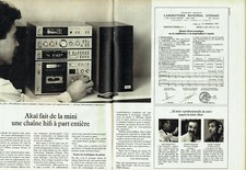 Publicité Advertising 079  1981   Akai mini chaine hi-fi (2p) C.Warner  (2pag)