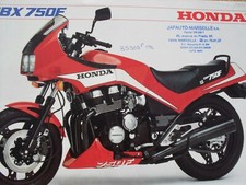HONDA CBX 750 F prospectus