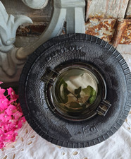 ANCIEN CENDRIER PUBLICITAIRE FORME PNEU DUNLOP GARAGE AUTO