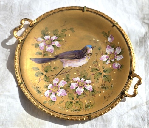 Assiette émaux sur or - émaux,