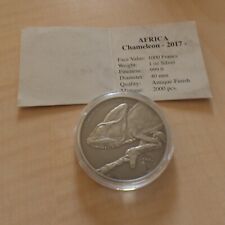 Congo 1000 CFA 2017 Chameleon