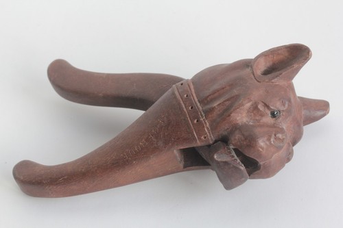 Casse noix chien bois sculpté - casse,