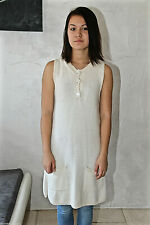 jolie robe en coton lin blanc et brillants MAJE modèle berlue taille M (38-40)  